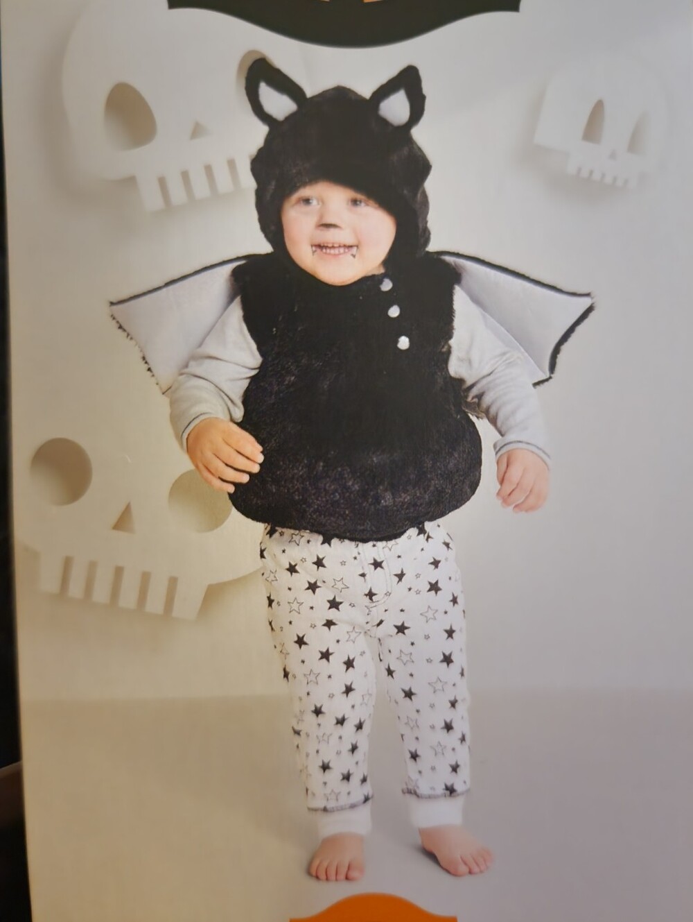 NWT Hyde and Eek Boutique Infant Black Bat Halloween Costume Hooded Pullover New